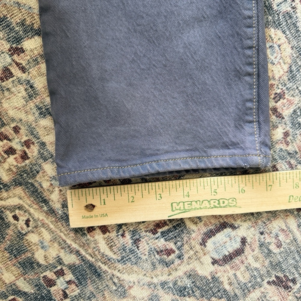 Levis Ribcage Straight Jean Size W24 L27 Gray High Rise Button Fly Cropped Retro - Picture 11 of 13